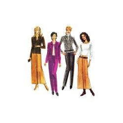 3833 UNLINED JACKET,LONG SLIT SKIRT,PANTS PATTERN 12-18